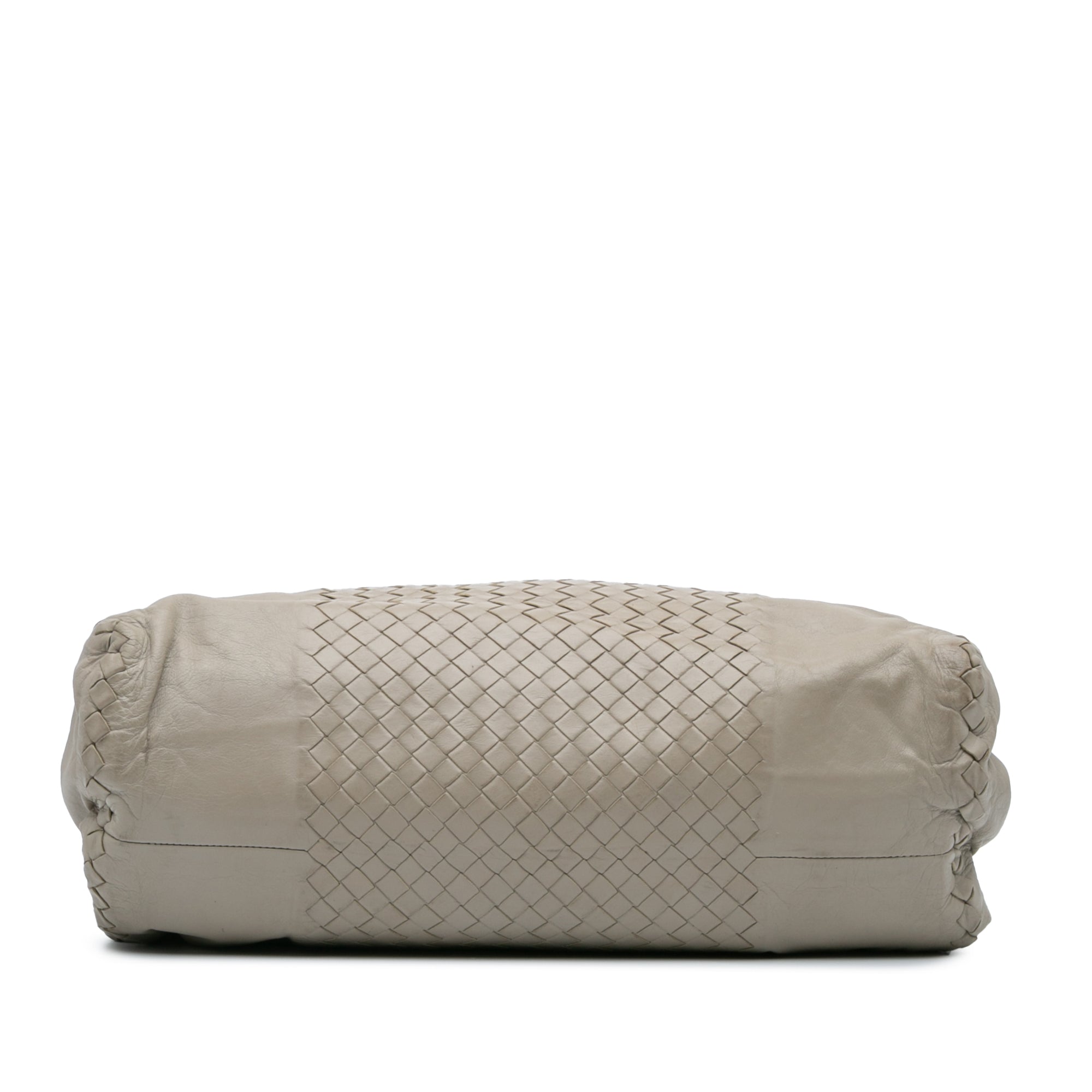 Large Leather Intrecciato Leggero Satchel