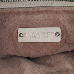 Large Leather Intrecciato Leggero Satchel