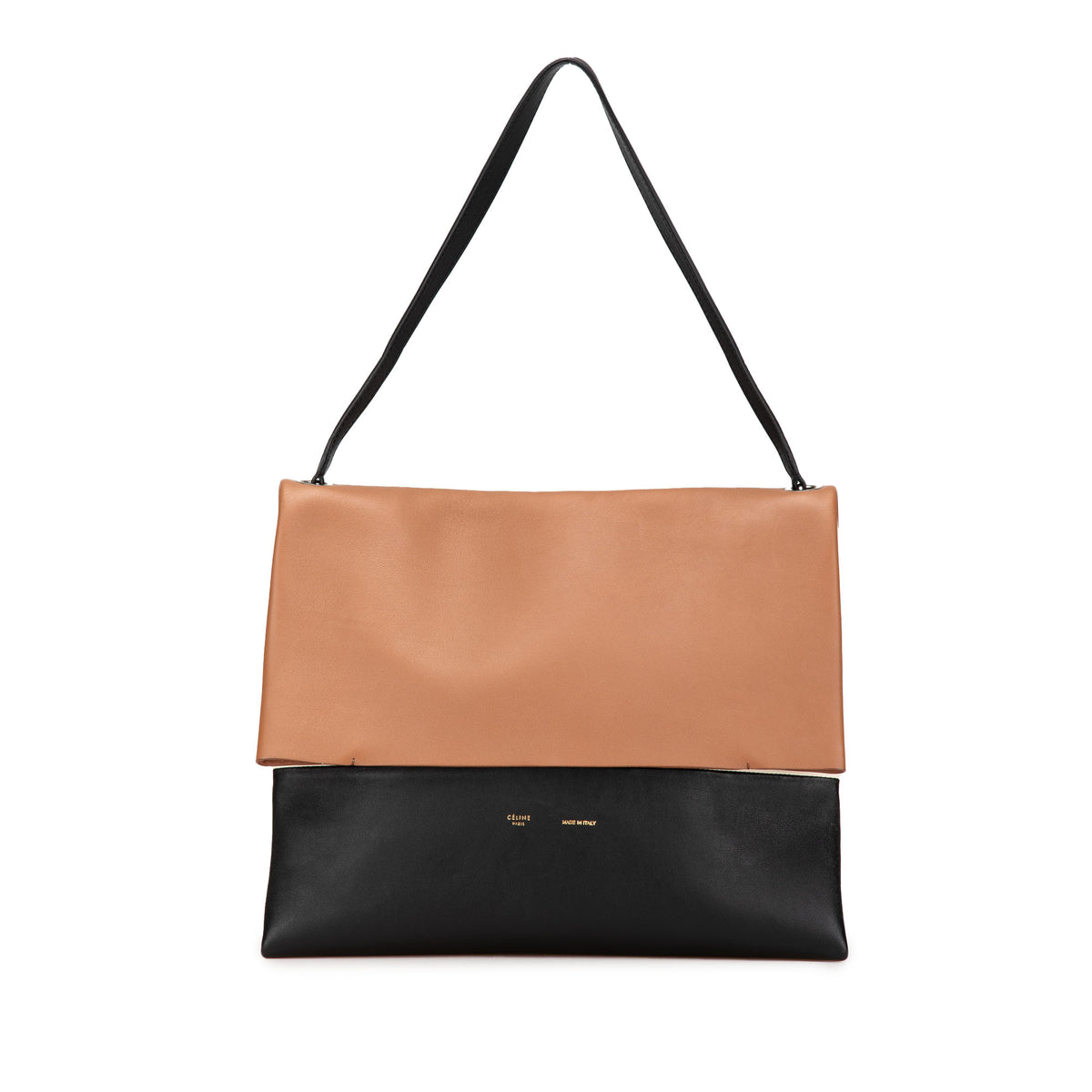 Tricolor Leather All Soft Shoulder Bag