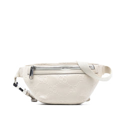 GG Embossed Perforated Leather Belt Bag