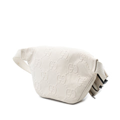 GG Embossed Perforated Leather Belt Bag