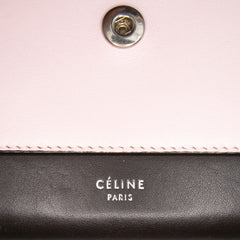Tricolor Leather Pocket Envelope Wallet On Chain