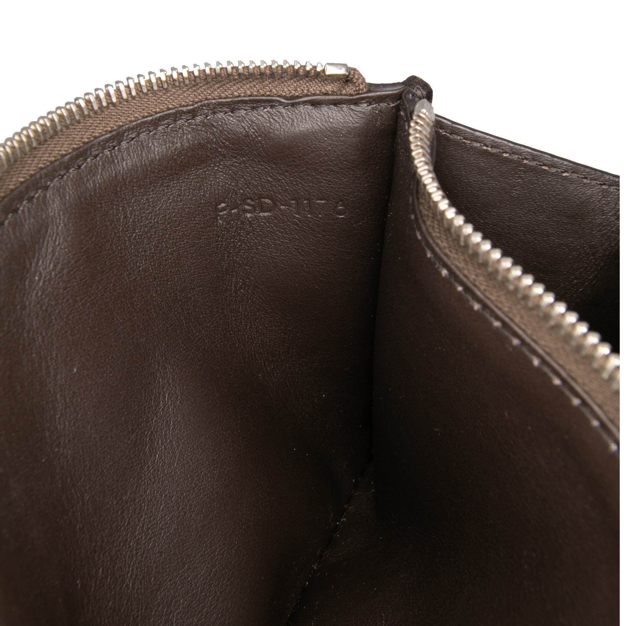 Tricolor Leather Pocket Envelope Wallet On Chain