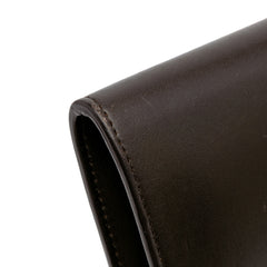 Tricolor Leather Pocket Envelope Wallet On Chain
