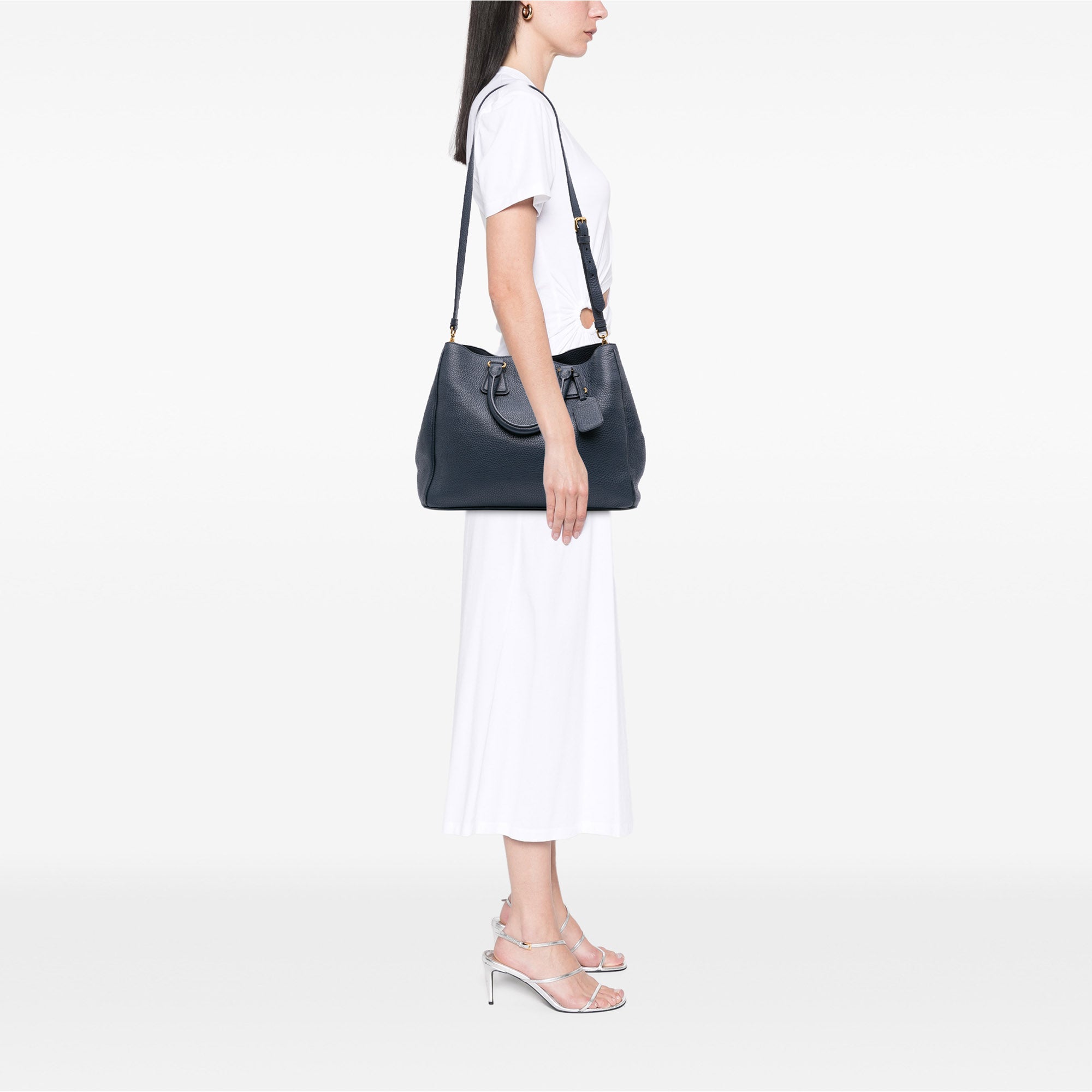 Vitello Daino Open Convertible Tote