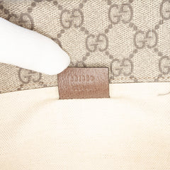Small GG Supreme Web Neo Vintage Double Flap Messenger Bag