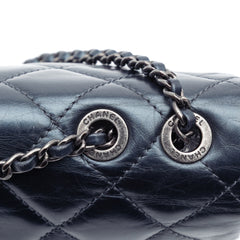 Quilted Glazed Calfskin Coco Pleats Flap