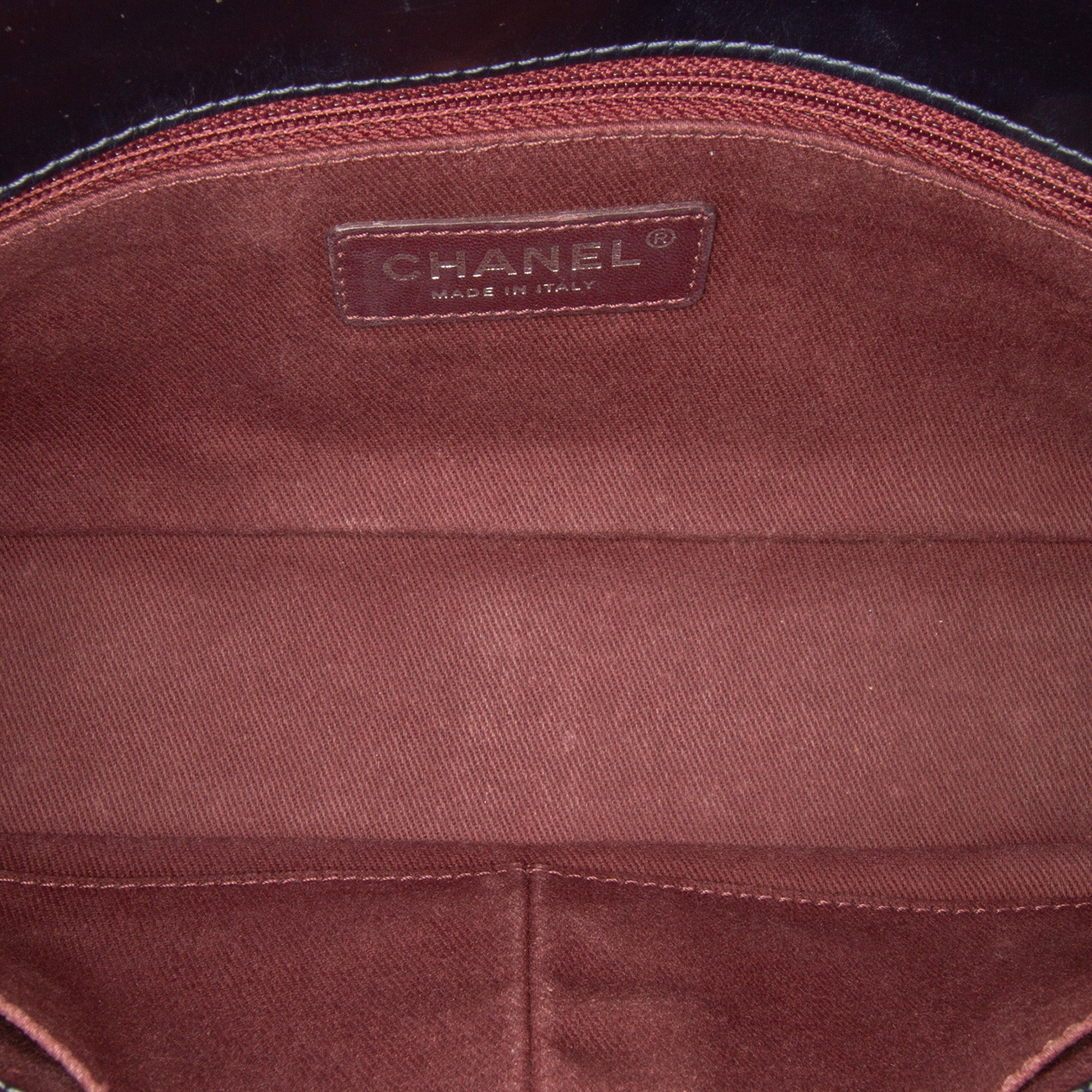 Quilted Glazed Calfskin Coco Pleats Flap