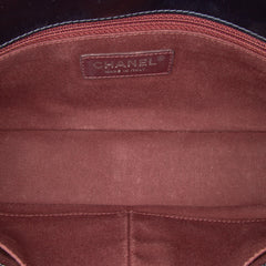 Quilted Glazed Calfskin Coco Pleats Flap