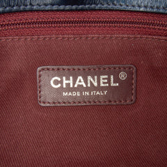 Quilted Glazed Calfskin Coco Pleats Flap