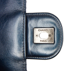 Quilted Glazed Calfskin Coco Pleats Flap