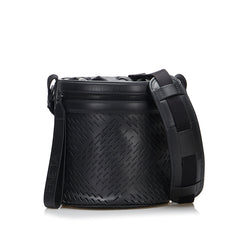 Perforated Leather Paper Bucket Bag