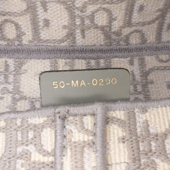Oblique Embroidered Canvas Saddle Bag