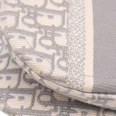 Oblique Embroidered Canvas Saddle Bag