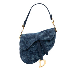 Denim Tie Dye Saddle Bag