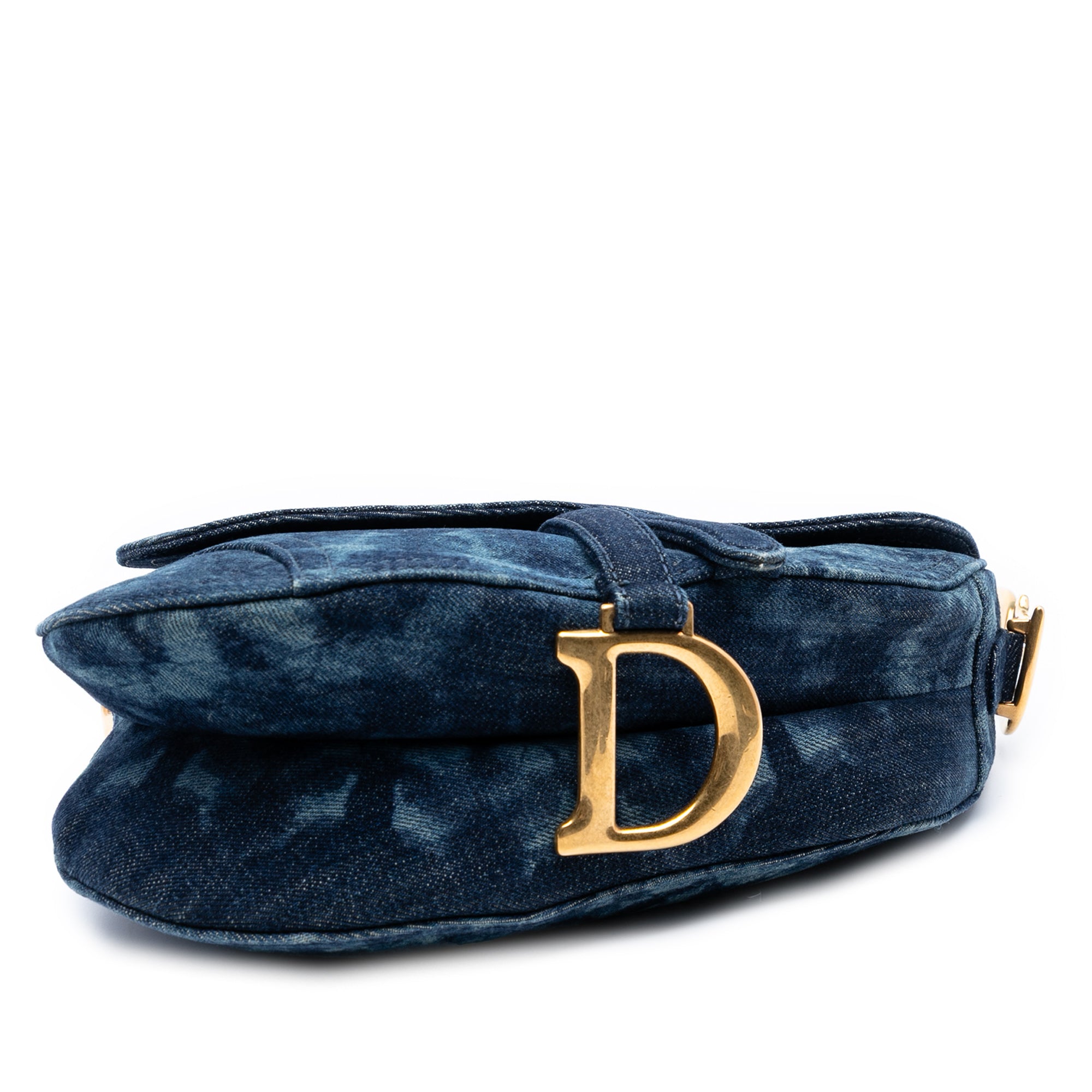 Denim Tie Dye Saddle Bag