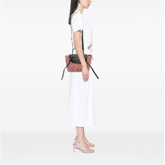 Micro Tweed Belt Satchel