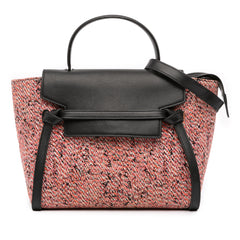 Micro Tweed Belt Satchel