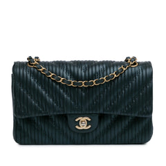 Medium Calfskin Coco Pleats Double Flap