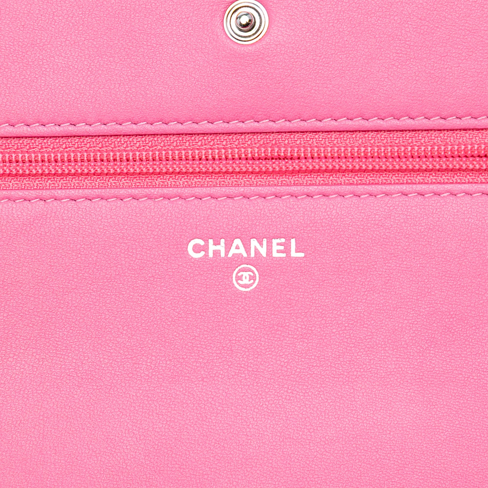 Ombre Lambskin Degrade Wallet On Chain