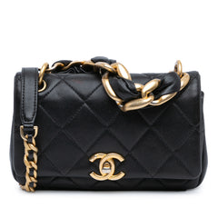 Small Quilted Lambskin Chain is More Flap