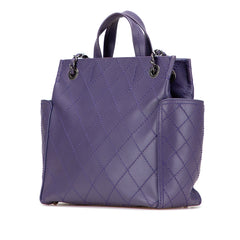Small CC Quilted Calfskin Pocket Tote