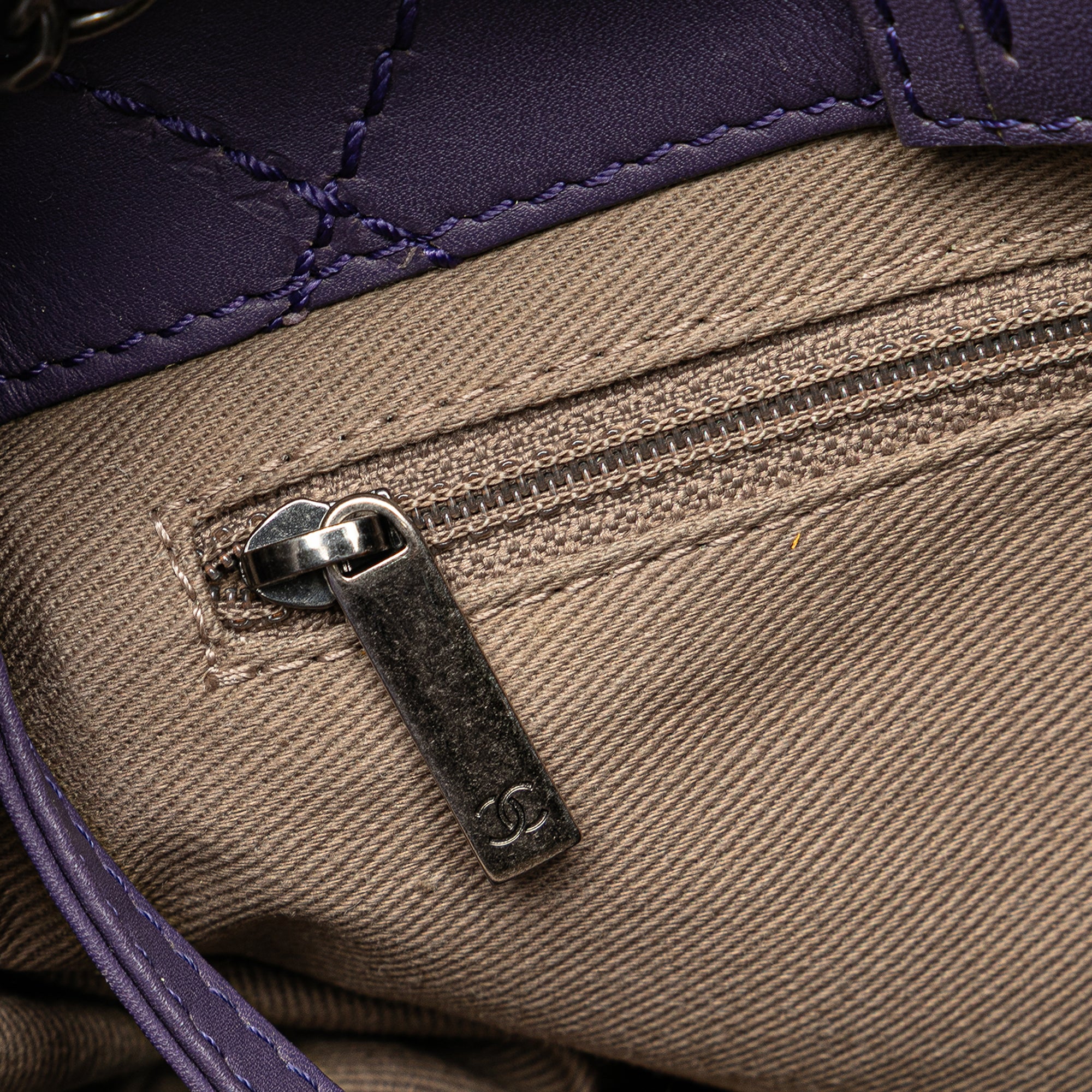 Small CC Quilted Calfskin Pocket Tote