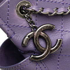 Small CC Quilted Calfskin Pocket Tote