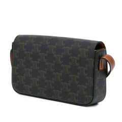 Triomphe Coated Canvas Claude Shoulder Bag