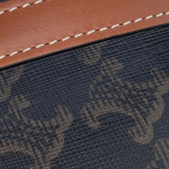 Triomphe Coated Canvas Claude Shoulder Bag