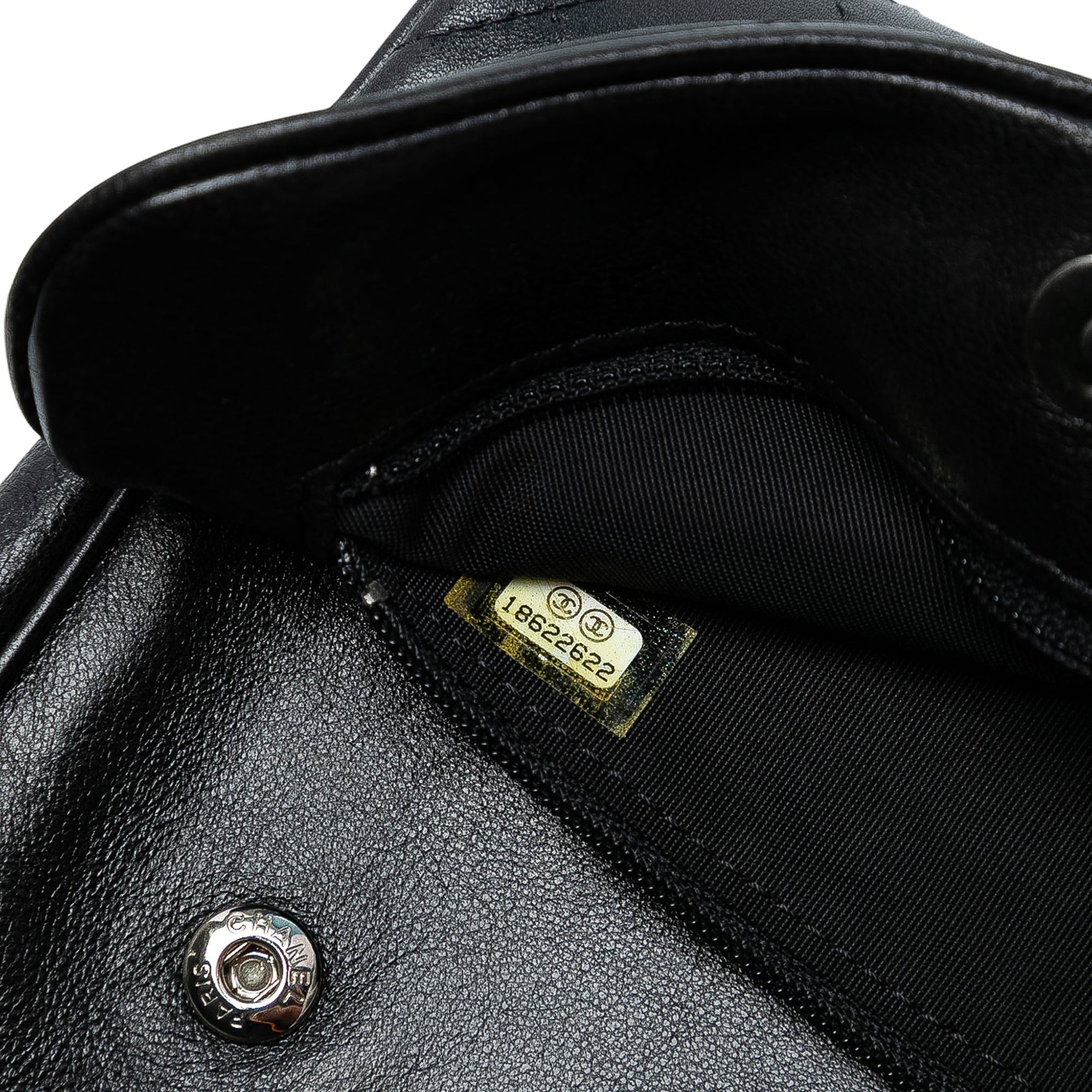 CC Quilted Lambskin Full Flap Wallet on Chain