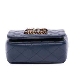 Mini Lambskin CC Crystal Full flap