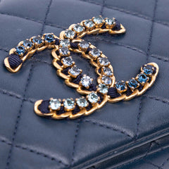 Mini Lambskin CC Crystal Full flap
