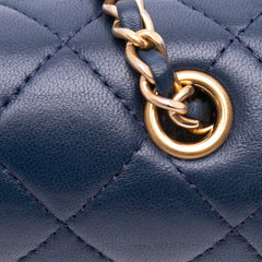 Mini Lambskin CC Crystal Full flap