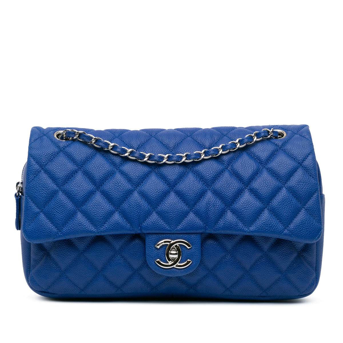 Jumbo Quilted Caviar Easy Flap