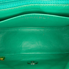 Mini Square Classic Patent Single Flap
