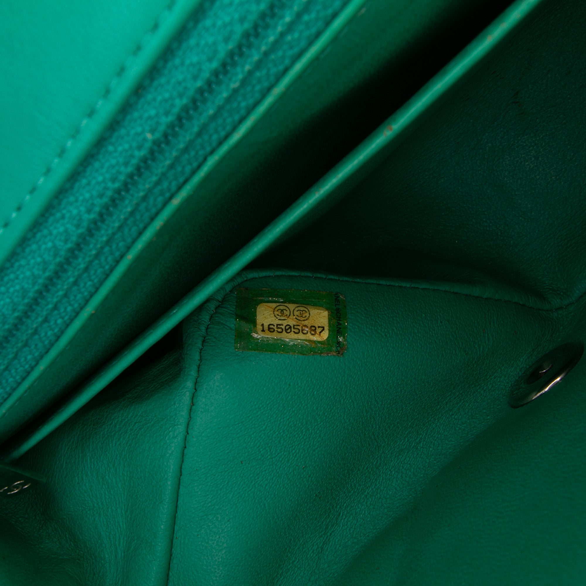Mini Square Classic Patent Single Flap