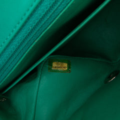 Mini Square Classic Patent Single Flap
