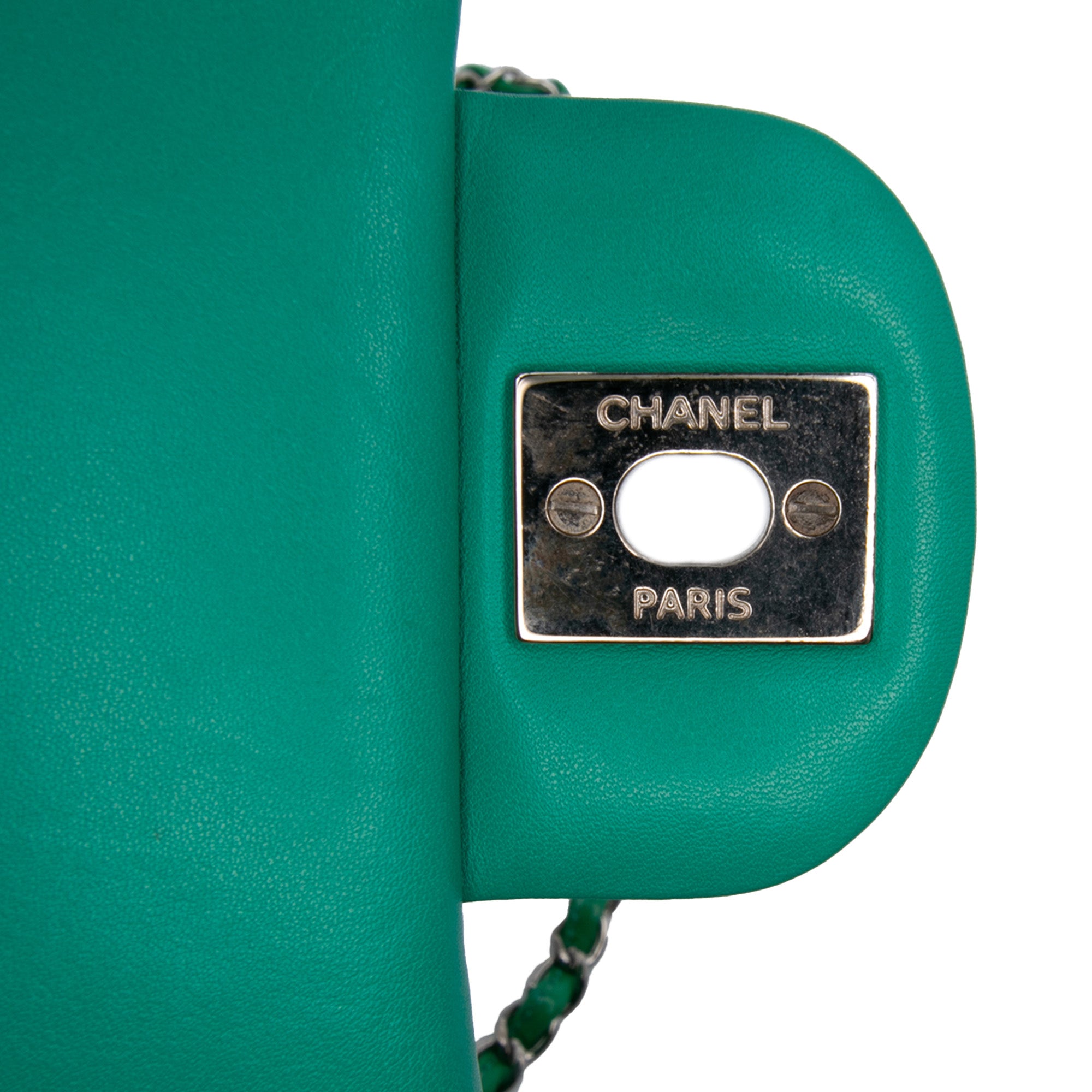 Mini Square Classic Patent Single Flap