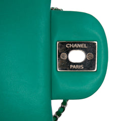 Mini Square Classic Patent Single Flap