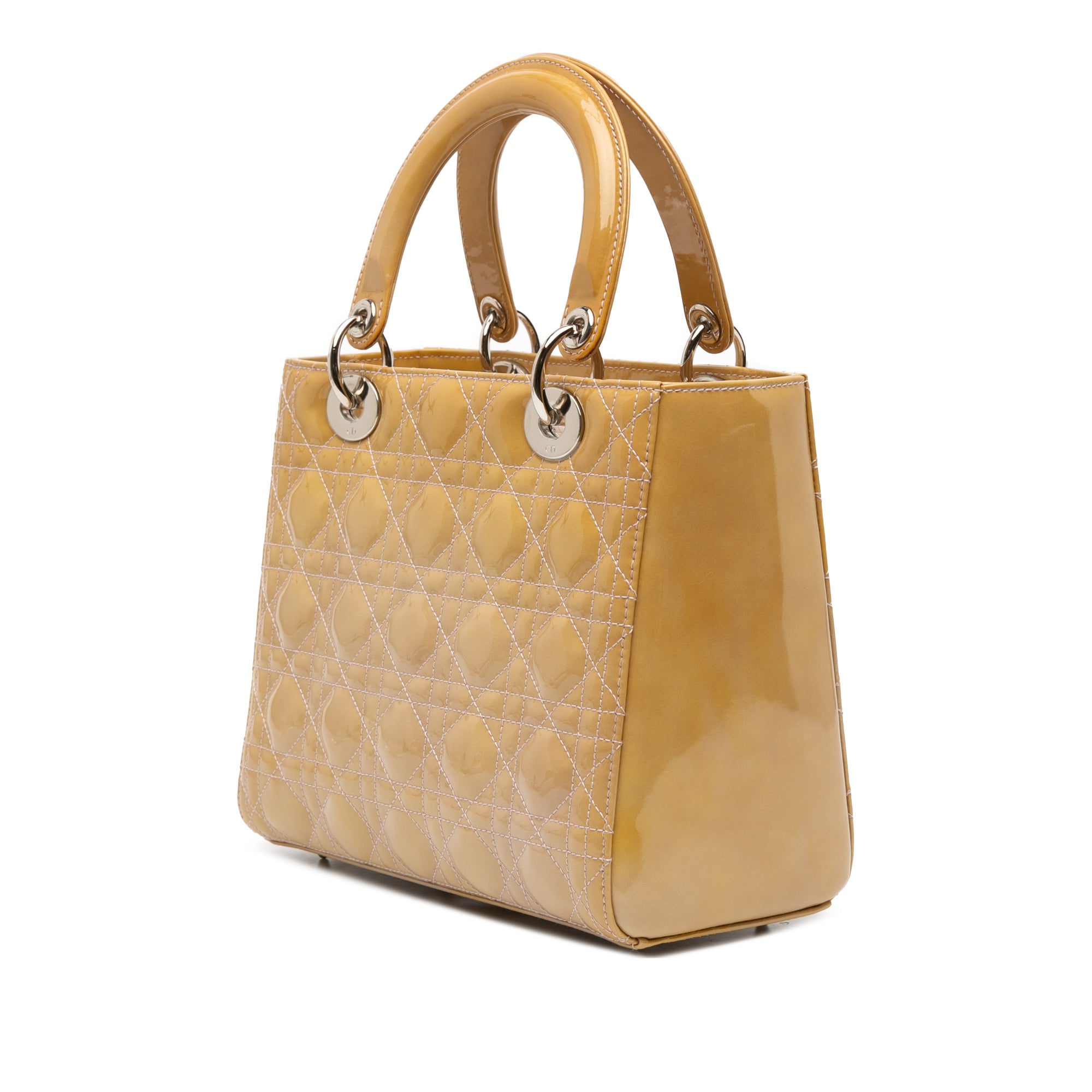 Medium Patent Cannage Lady Dior