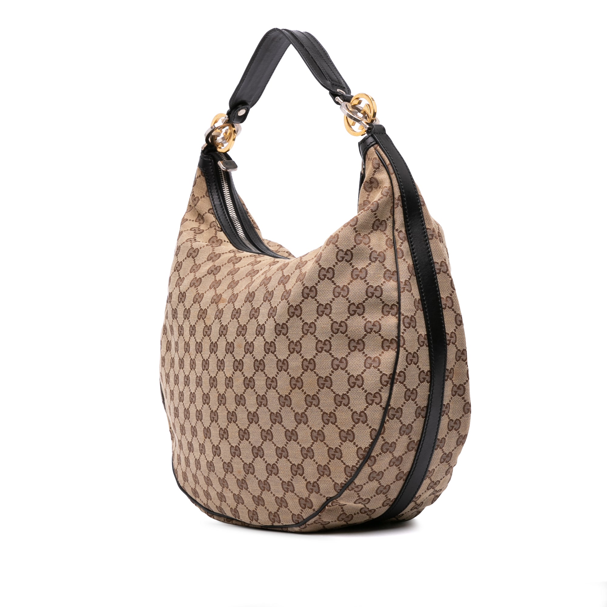 Large GG Canvas Twins Hobo