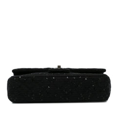 Medium Classic Sequined Tweed Double Flap