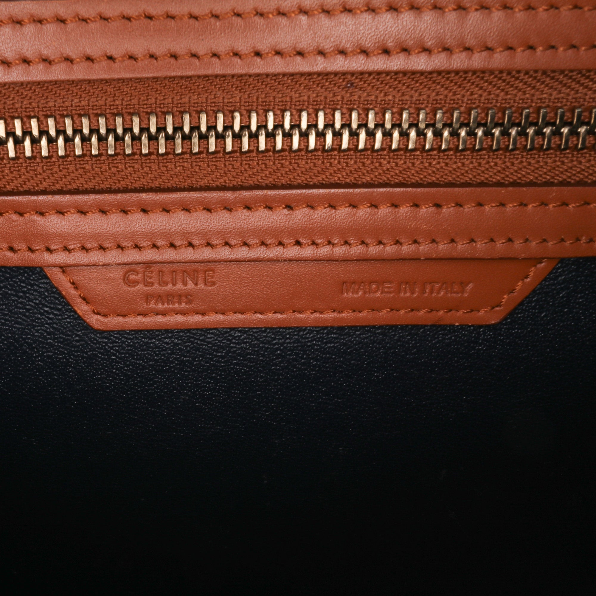 Mini Tricolor Leather Luggage Tote