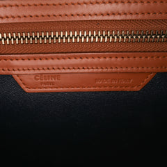 Mini Tricolor Leather Luggage Tote