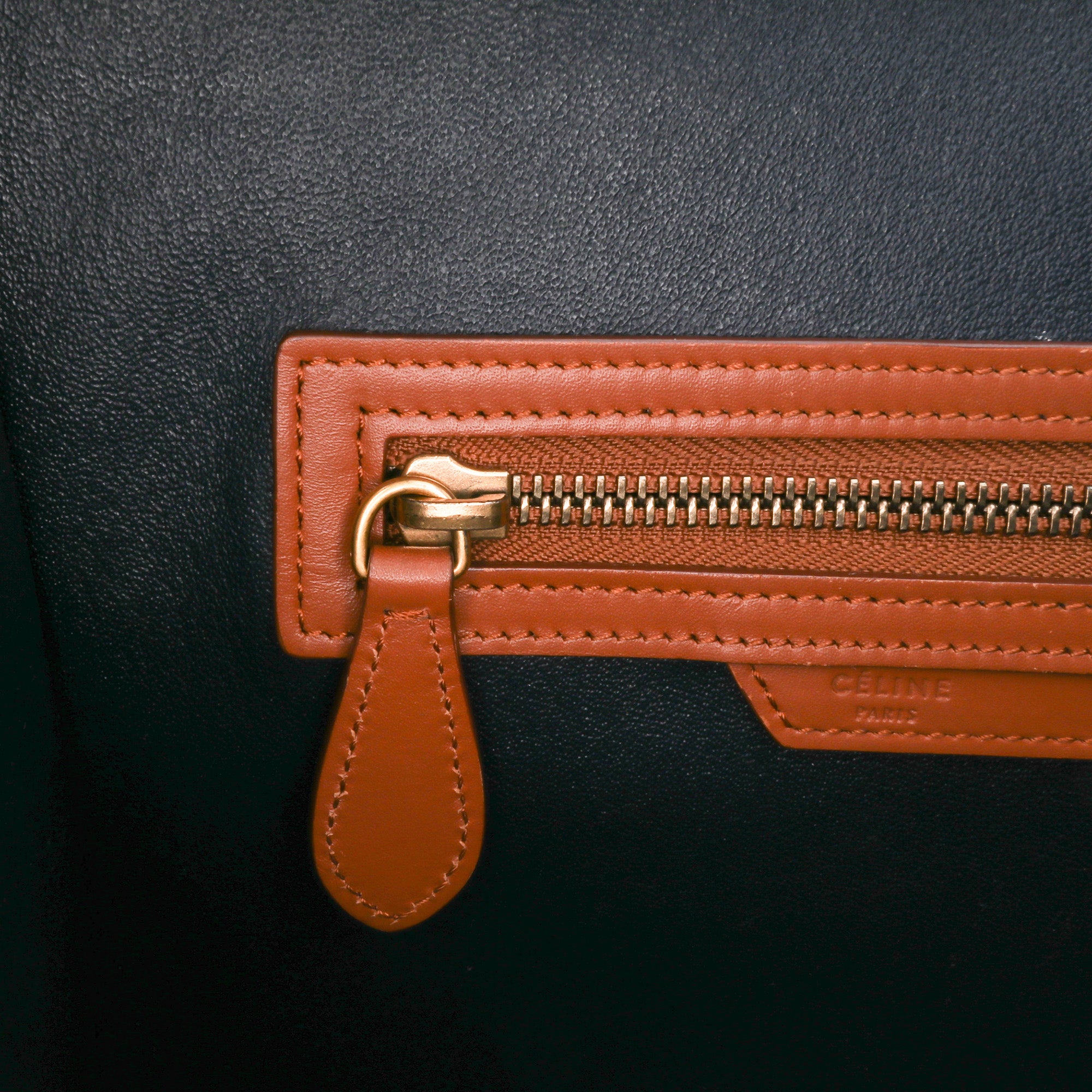 Mini Tricolor Leather Luggage Tote