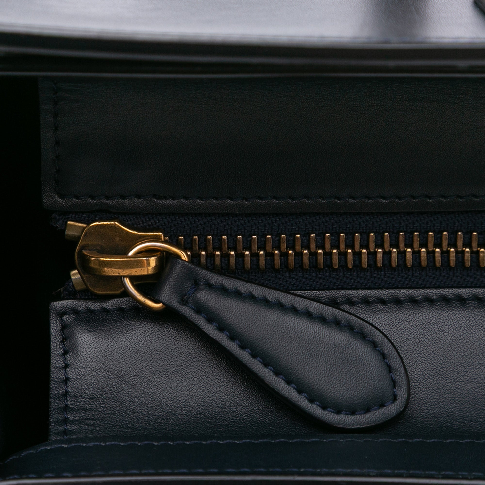 Mini Tricolor Leather Luggage Tote
