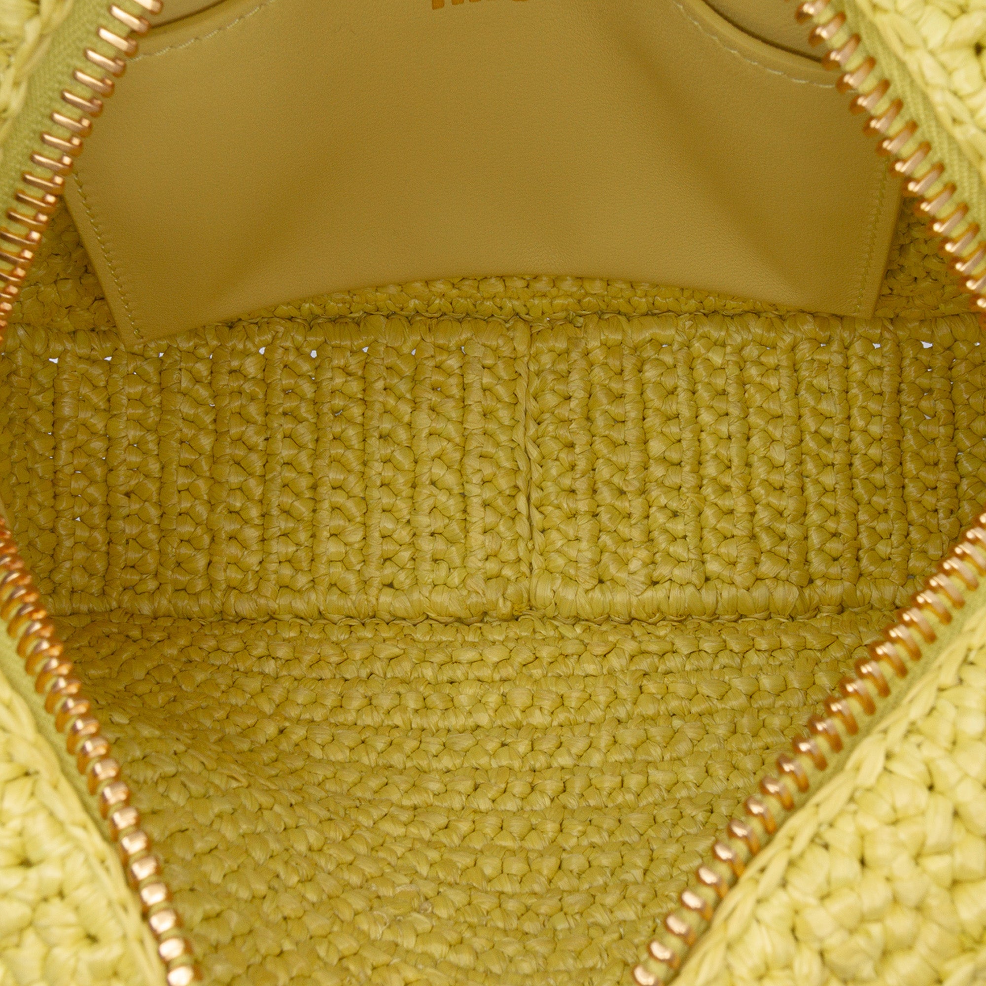 Raffia Crochet Arcadie Top Handle Bag