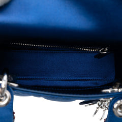 Mini Satin Cannage Beaded Handle Lady Dior