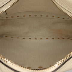 Grainy Calfskin Rockstud Camera Bag